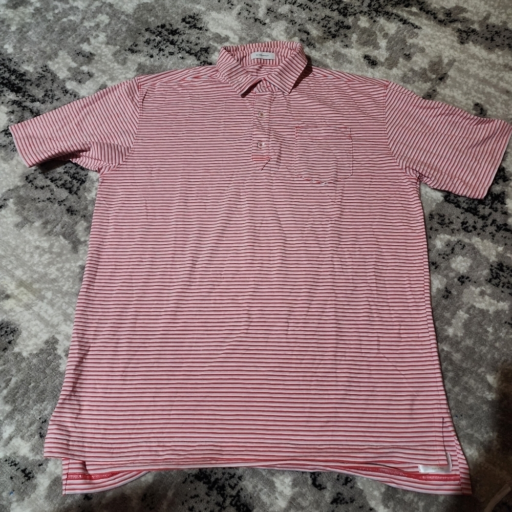 G2 - Oliver Ridley Striped Polo Sz Medium